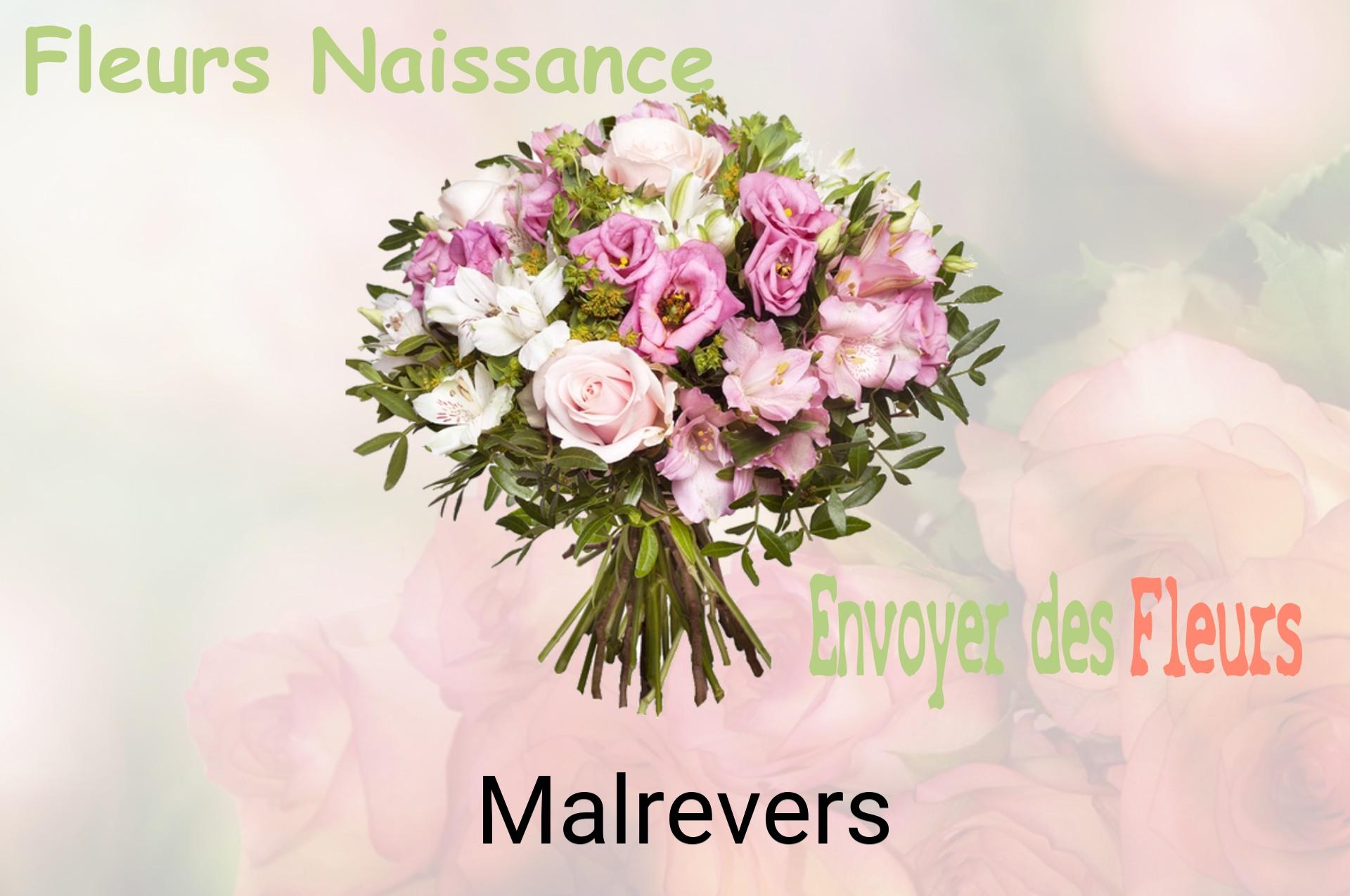 Bouquet de fleurs de naissance livré à Malrevers